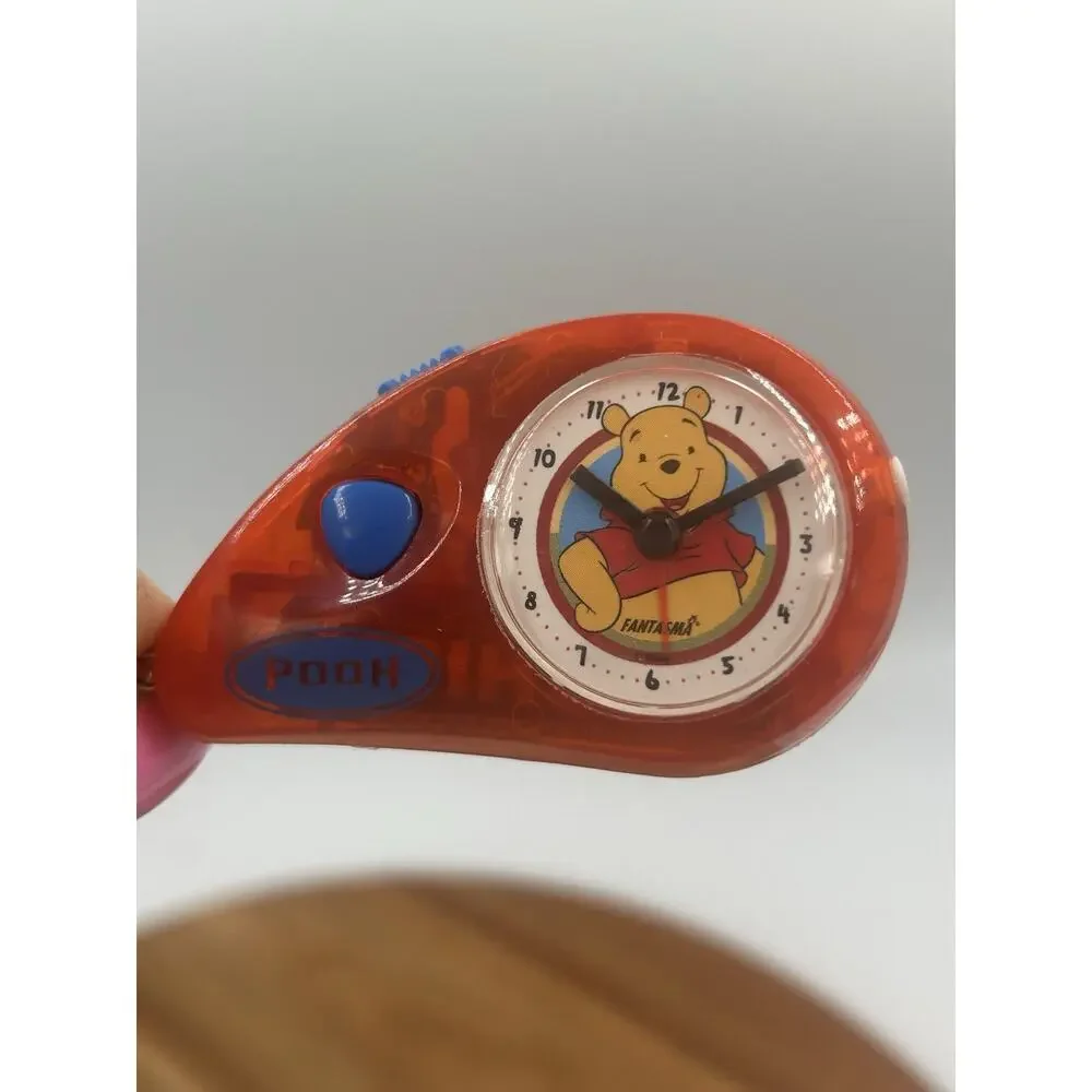 Vintage Disney Winnie the Pooh Fantasma Keychain Alarm Clock Flashlight Toy NOS